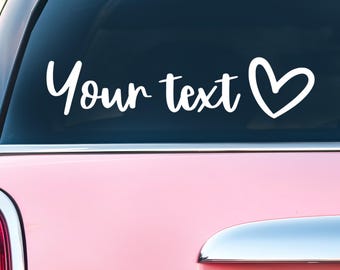 Custom Text Vinyl Decal | Personalized Name Sticker | Custom Lettering Decal | Car Window Decal | Laptop Tumbler Sticker | Custom Vinyl Text