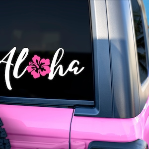 Aloha Hawaii Vinyl Car Decal