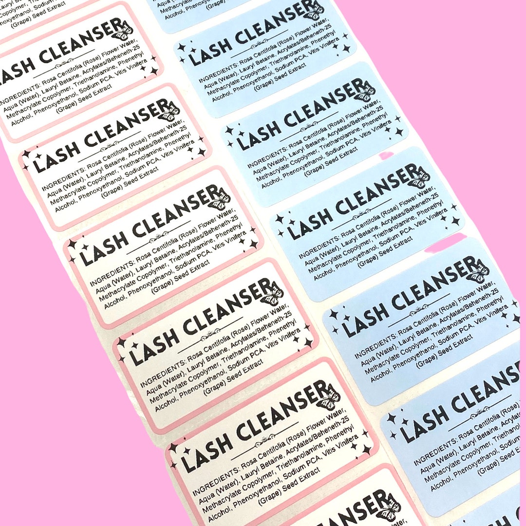 20 PCS Lash Shampoo Label Lash Aftercare Kit Lash Etsy