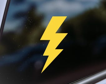 Lightning Bolt Decal: Car, Laptop, Tumbler Vinyl Sticker