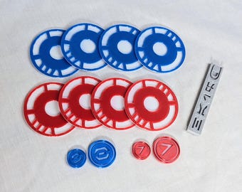 Star Wars Legion Half Range ruler & POI Tokens