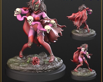 Zombie Red Witch | CP Crisis Protocol | Fan Art - Marvel | 3D Printed Miniature