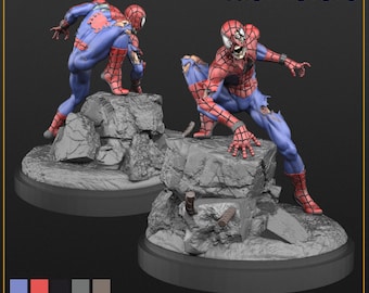 Zombie Spider-Man | MCP Crisis Protocol | Fan Art - Marvel | 3D Printed Miniature
