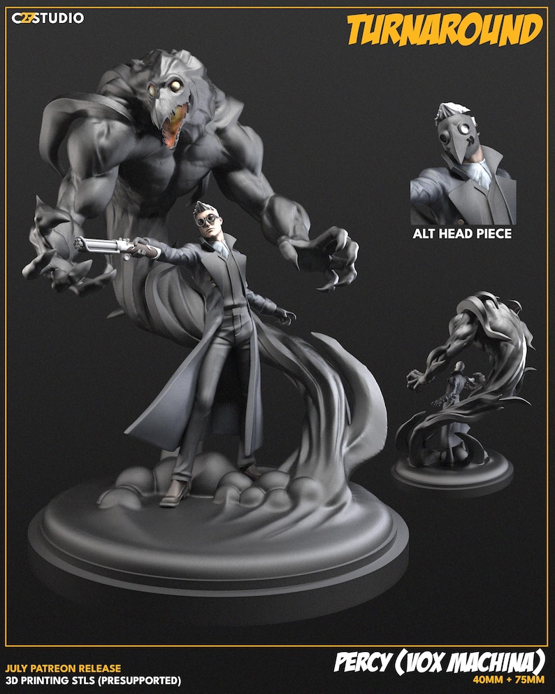 Custom Percy Model Percy LVM | 3D Printed Statue Fanart - Etsy