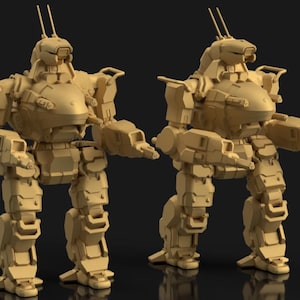Inner Sphere Mechs A | Amerikanischer Mecha | 3D Gedruckter Fanart