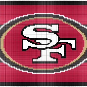 San Francisco 49ers C2C Blanket Pattern