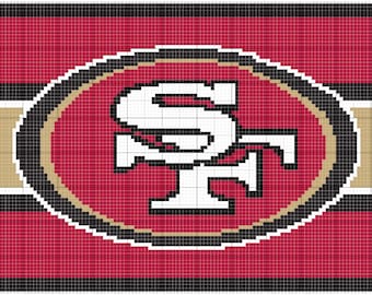 San Francisco 49ers C2C Blanket Pattern