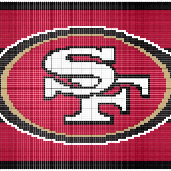 San Francisco 49ers C2C Blanket Pattern