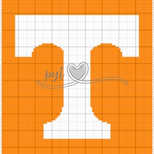 Tennessee Volunteers (Large) C2C Blanket Pattern