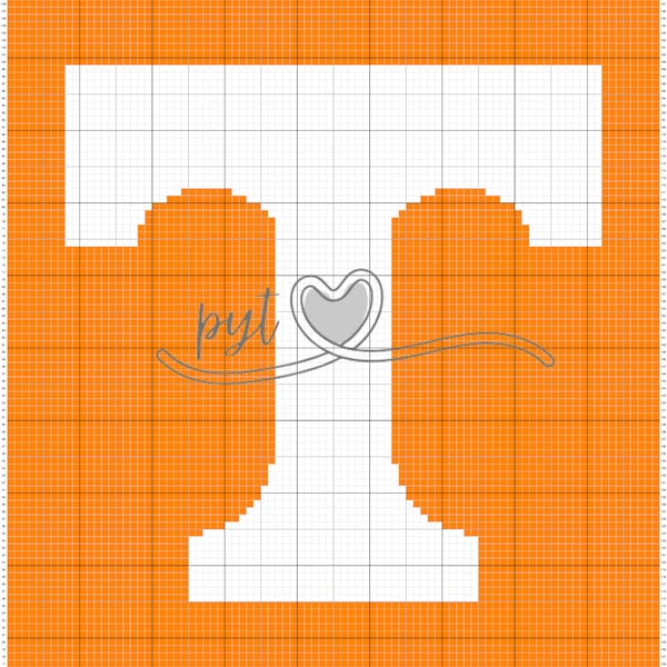 Tennessee Volunteers C2C Blanket Pattern