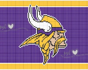 Minnesota Vikings C2C Blanket Pattern