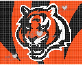 Cincinnati Bengals C2C Blanket Pattern