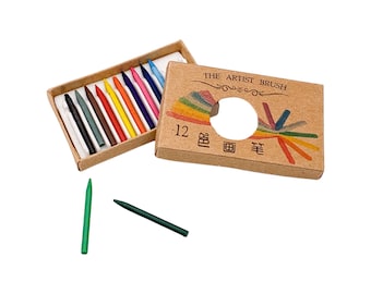 1:12 Dollhouse Miniature Crayons Set | Tiny Realistic Pencil Crayons | Doll Accessories | 1/12 Realistic Mini Colored Crayons | Replicas