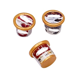 1 Miniature Ice Cream Tube | Dollhouse Mini Food | Tiny Specialty Ice Cream | Frozen Treat | Mini Ice Cream Box | Multiple Flavours