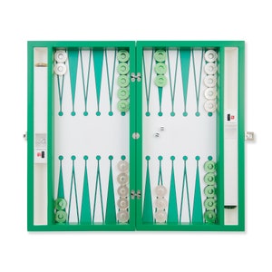 Juego de backgammon de fútbol hecho a mano: personalizado de primera calidad con cuero ultramar, nombre y logotipo personalizados, tablero de madera de alta calidad