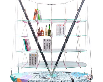 Special Design Handmade Wooden Bookshelf & Alcohol and Liquor Presentation Display Shelf Bar,Bar Organizer for your Home,Cafe and Restaurant