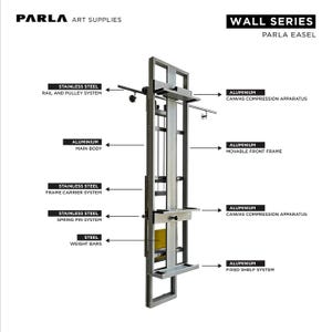 Aluminum Wall Easel: Professional Artist Studio Equipment image 3