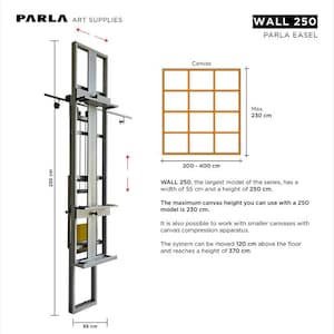 Aluminum Wall Easel: Professional Artist Studio Equipment image 10