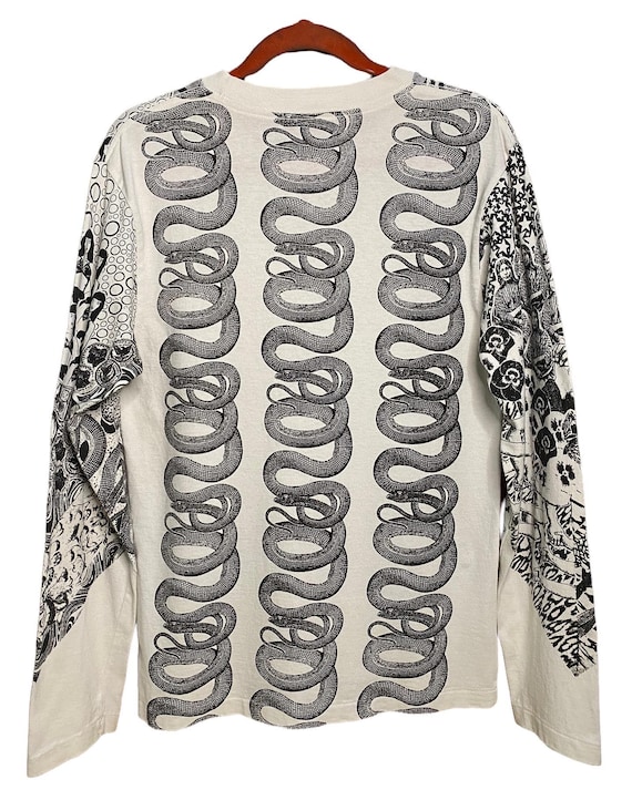 Vintage Hysteric Glamour Snake Print Long Sleeve Tshirt - Etsy