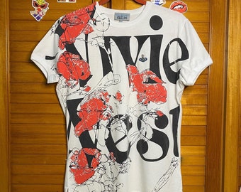 Vivienne Westwood Rose Spell Out Ringer Tshirt