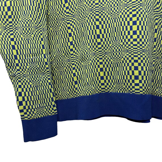 Versace Classic Psychedelic Checkered Circle Knit… - image 4