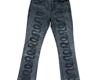 Hysteric Glamour Snake Print Denim - Etsy