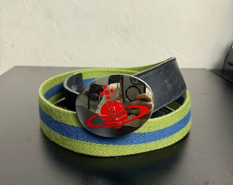 Vivienne Westwood Steel Orb Buckle Belt