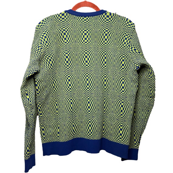 Versace Classic Psychedelic Checkered Circle Knit… - image 2