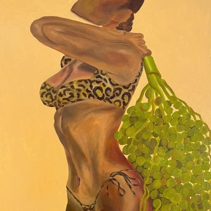 Original oil painting entitled “Candice” 50 x 60 cm on canvas
