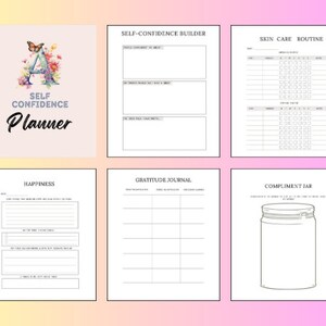Digitales Selbstliebe-Journal / Self Love Planner / Bleib organisiert motiviert und positiv / Custom Letter
