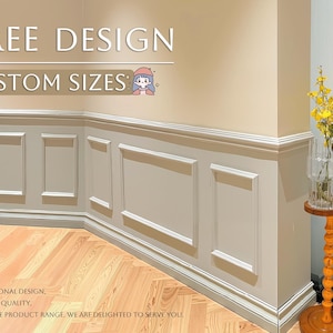 Franse lambriseringsets, lambrisering, wanddecoratie, voorgesneden wanddecoratiesets, aangepaste formaten, gratis ontwerpen.
