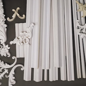 Paintable Wall Moulding Kits, French Decorative Corner Kits, Pre-Cut Wall Panel Kits, Wall Decorations, Custom Sizes, Free Design. image 7