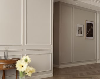 Pre-cut French Decorative Wall Panel Kit: DIY Custom Sizes