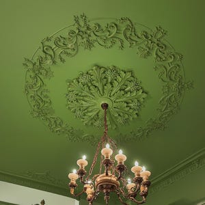 Lampshade Decorations, Circular Ceiling Decoration Sets, Ceiling Chandelier Decorations, Paintable Wall Decor Kits, French Chandelier Bases.