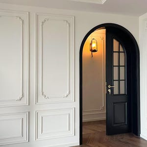 Paintable Wall Moulding Kits, French Decorative Corner Kits, Pre-Cut Wall Panel Kits, Wall Decorations, Custom Sizes, Free Design. image 1