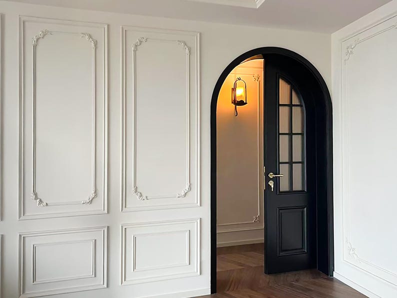 Paintable Wall Moulding Kits, French Decorative Corner Kits, Pre-Cut Wall Panel Kits, Wall Decorations, Custom Sizes, Free Design. image 1
