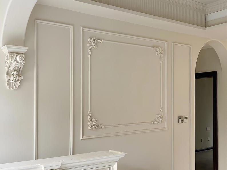 French-style Decorative Corner Panel Kits, Paintable Wall Panels, Pre ...