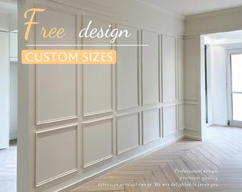 Paintable Wall Panel Kit: Pre-Cut DIY Wall Decor