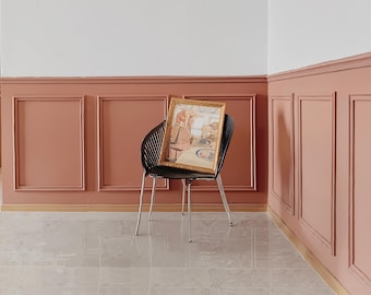 Wainscoting Molding, French Wall Decorations, Pre-cut Wall Decor Kits, Custom Sizes, Free Design.