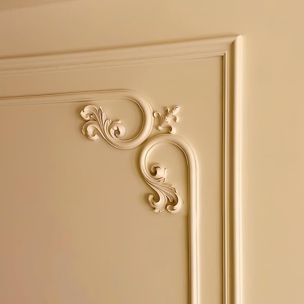 Decorative Corner Kits, Paintable Decorative Wall Panels, Pre-Cut Wall Panel Kits, DIY French Wall Decorations, Custom Sizes, Free Design.