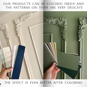 Paintable Wall Moulding Kits, French Decorative Corner Kits, Pre-Cut Wall Panel Kits, Wall Decorations, Custom Sizes, Free Design. image 8