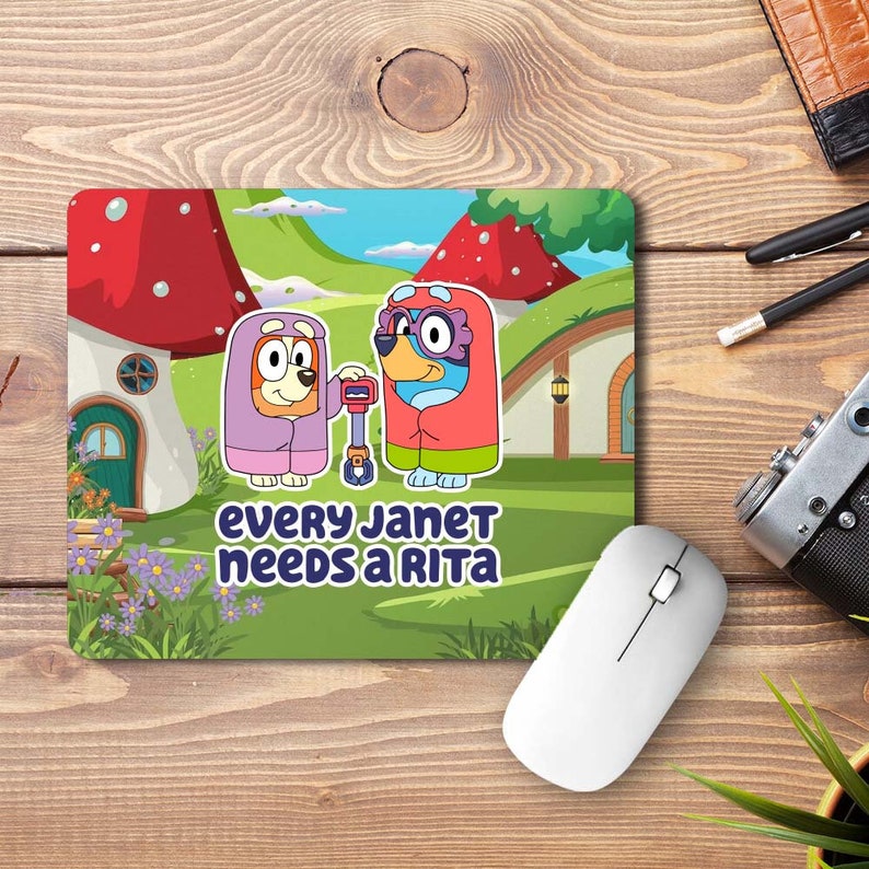 Custom Mouse Pad Bluey Mouse Pad Etsy Canada