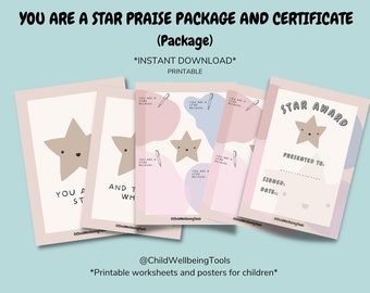 Pack de certificats Vous êtes une star, affirmation de louange (téléchargement numérique)