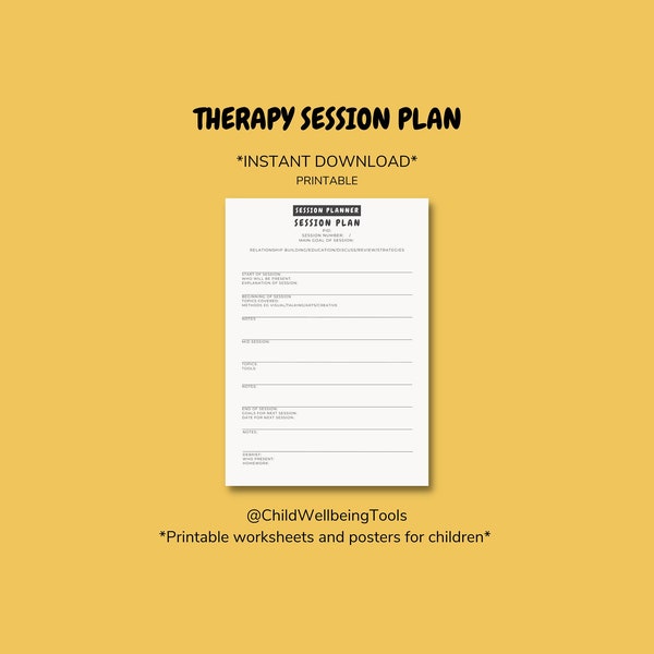 THERAPY SESSION PLAN