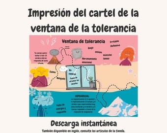 Ventana de Tolerancia Poster, Spanish Classroom Decor (Digital Download)