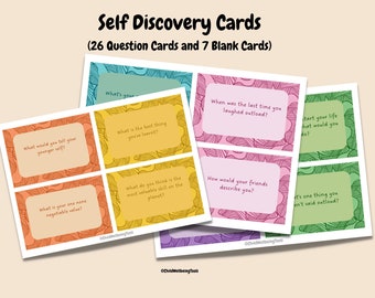 SELF DISCOVERY CARDS Relationship Building Cards Therapy
