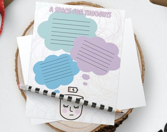 Children's Thought Journal Printable Worksheet (PDF)