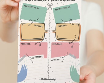 Conflict Resolution Worksheet: Different Perspectives (Digital Print)