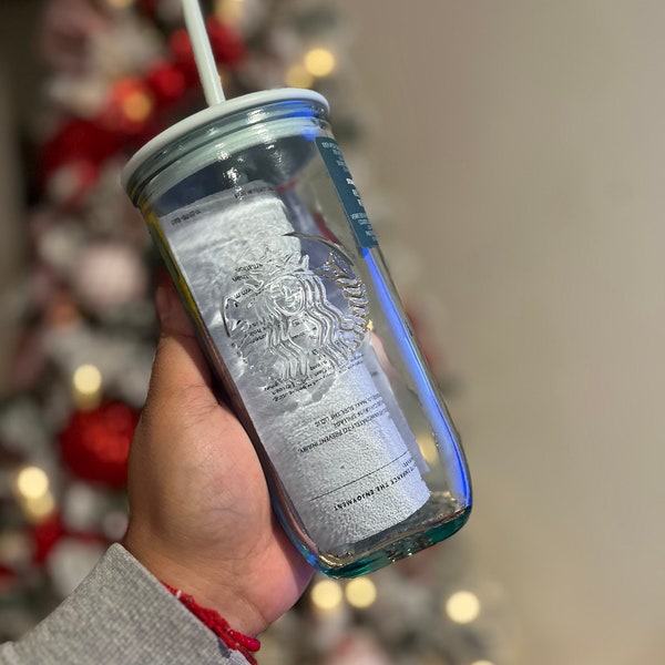 Starbucks Recycled Glass Tumbler Etsy