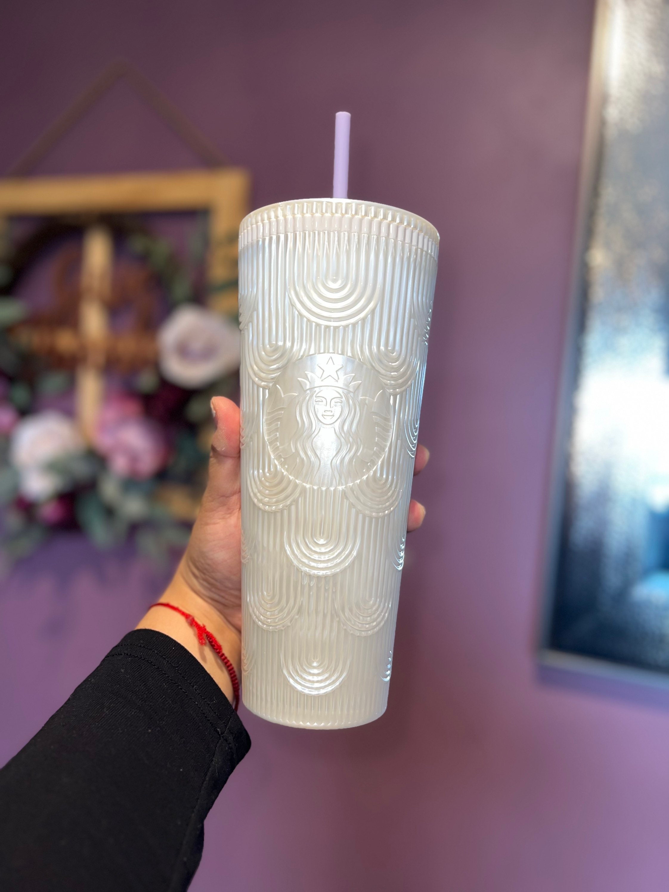 White Custom Starbucks Pearl Cup – Thee Personalized Touch